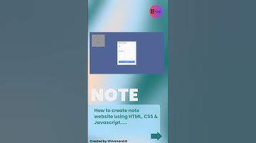 Add Important Note website using HTML, CSS, JAVA....