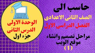 حاسب الى \ الصف الثانى الاعدادى \درس مراحل تصميم وانشاء مواقع الويب (الجزء الاول)