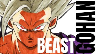 Aprenda Como Desenhar Gohan Bestial (Beast Gohan) Dragon Ball Super Hero