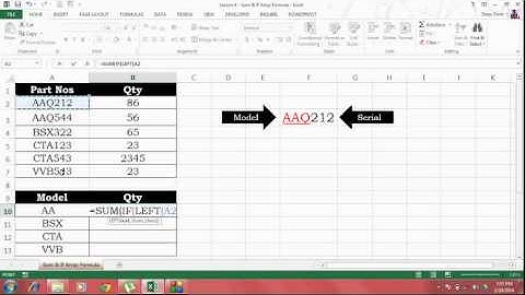 Excel Lesson 4 - Sum & If Array Formula