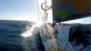 Mike Golding Helms Gamesa Under Gennaker. Vendee Globe. Nov 13.
