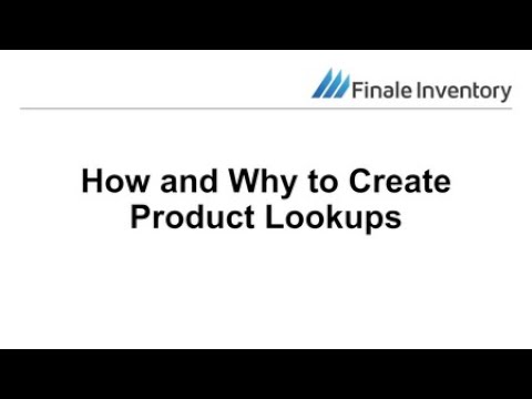 How and Why to Create Product Lookups