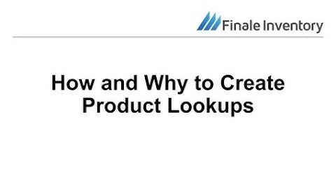 How and Why to Create Product Lookups