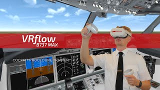 VRflow B737MAX Demo - VR simulator on Quest 3