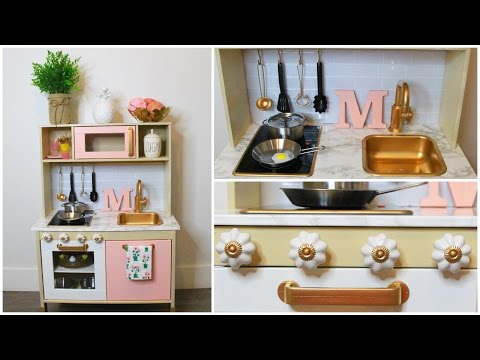 DIY- TRANSFORMANDO MINI COCINA PARA NIÑOS + TOUR COCINA MÍA