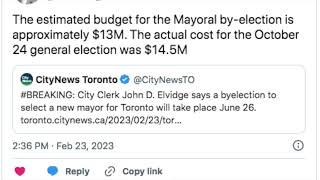 Toronto Mayoral Election 2023 Date