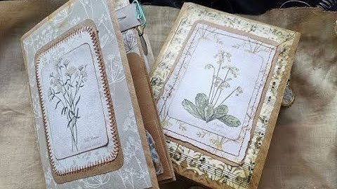 Country Garden Envelope Journals Flip Through   Both SOLD