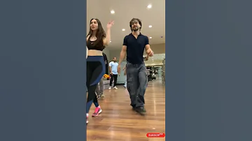 Tiger Shroff And Zara Khan Dance Practice Tigershroff Zarakhan Dance Shorts Youtubeshorts 
