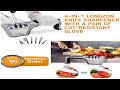 4in1 longzon knife sharpener with a pair of cutresistant glove review