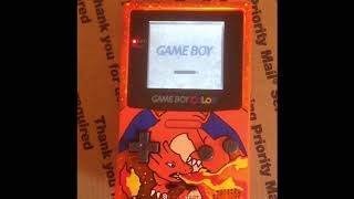 Custom Charizard Gameboy Color with Front Light Mod