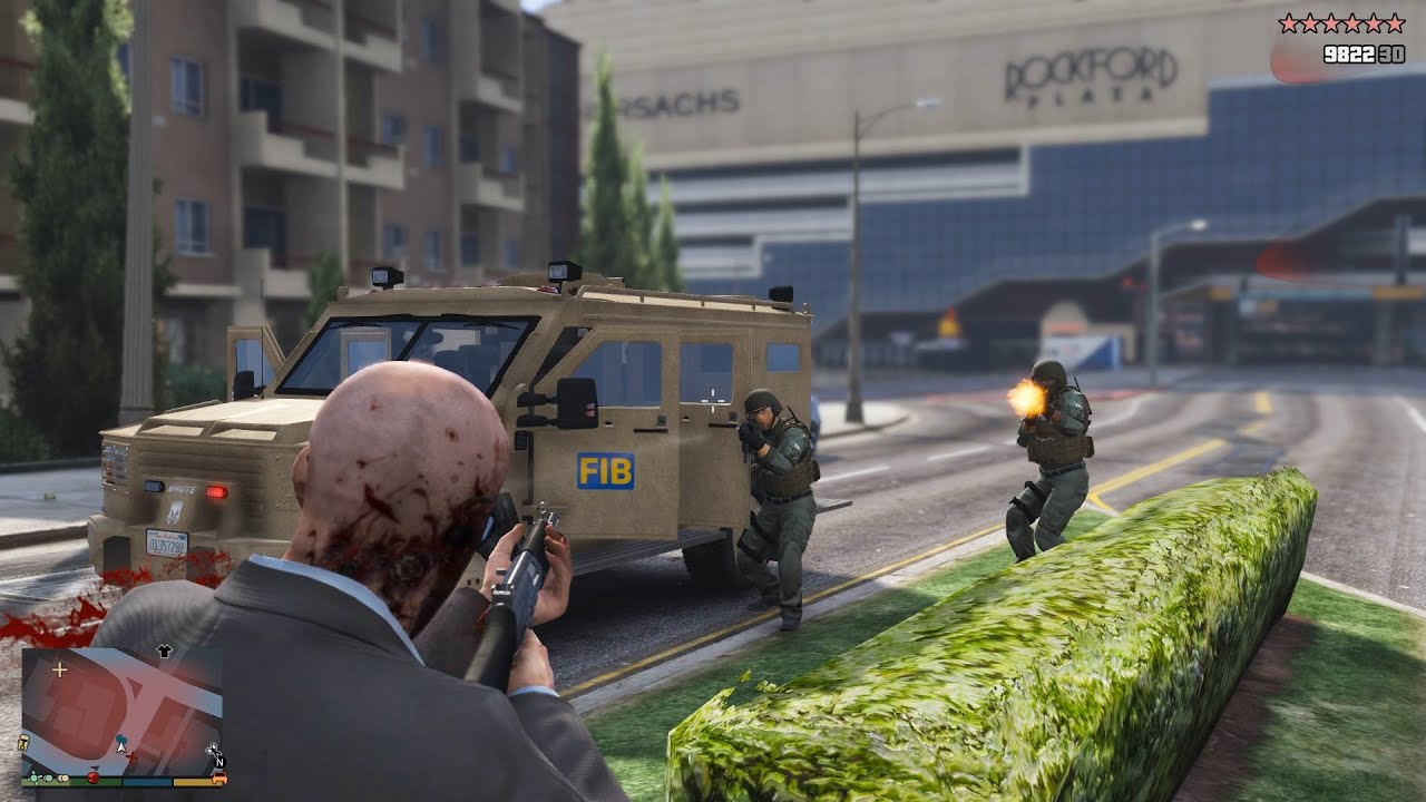 GTA V Madrazo Boys Shootout + 10 Star Rampage Escape [R.D.E. 4.1.3 ...