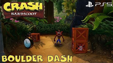 Crash Bandicoot (N.Sane Trilogy) PS5 4K HDR | Boulder Dash | Gameplay Walkthrough | No Commentary