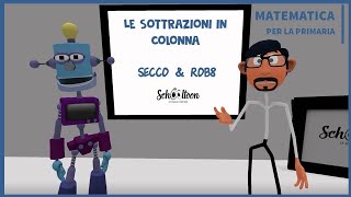 Sottrazioni in colonna - La Matematica per la Primaria di Schooltoon