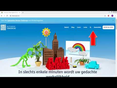 Inloggen in Tinkercad
