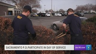 Sacramento Police participate in day of service