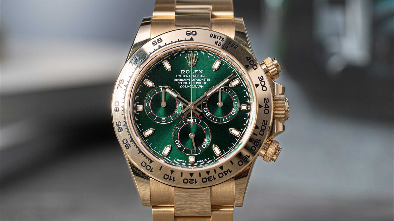 The Rolex Daytona 116508 Yellow Gold With Green Dial - Revolution Watch
