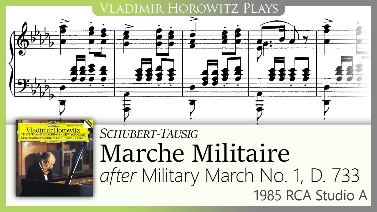 Schubert-Tausig: Military March [Horowitz YouTube 1985/1942] 