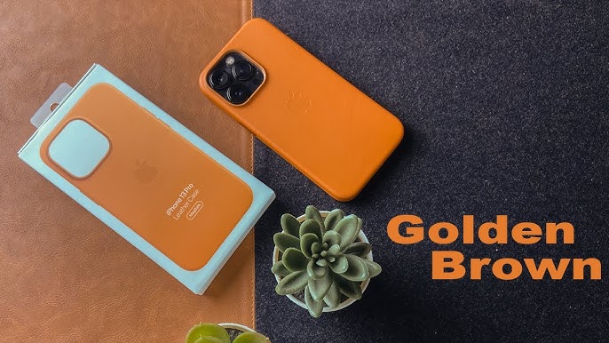 iPhone 14 Pro Max and Orange Leather Case Unboxing 