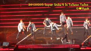 20120203 Super Show 4 in Taiwan Twins