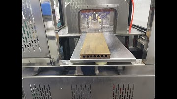 WPC Composite Decking Flooring Profile Extrusion Machine  Showing on Chinaplas2019