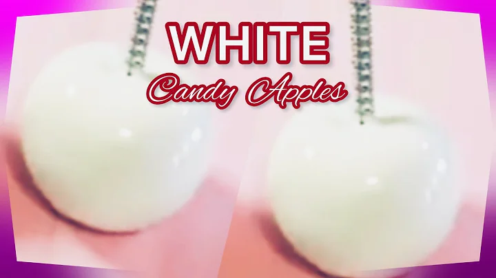 How To Make WHITE Candy Apples