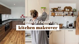 renter friendly kitchen makeover