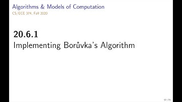 UIUC CS 374 FA 20: 20.6.1. Implementing Borůvka’s Algorithm