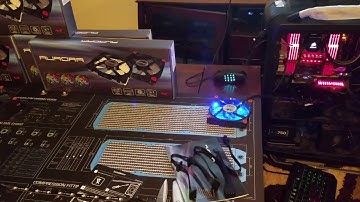 In Win Aurora fans Unbox + Daisy chain limit test & Asus Aura