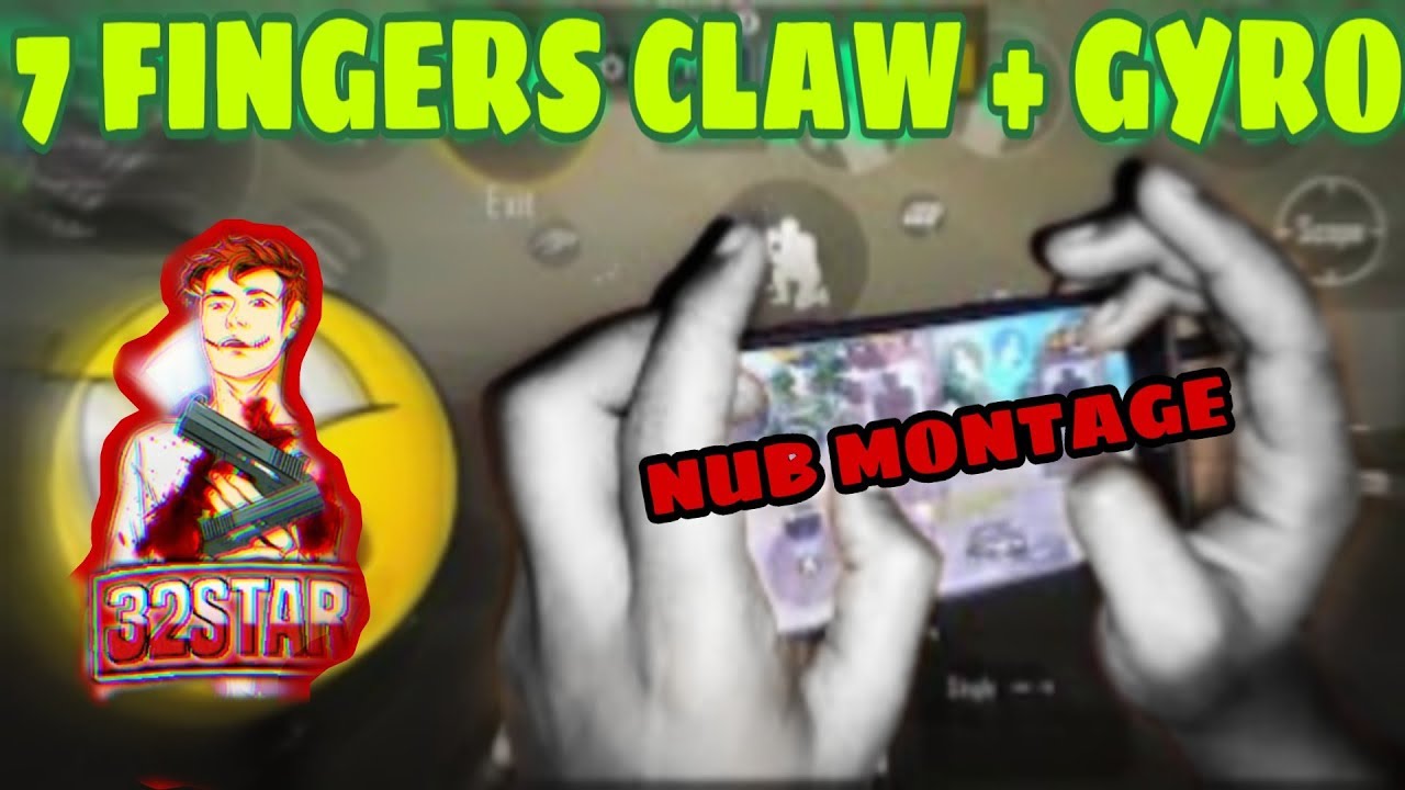 [7 FINGER CLAW GYRO] SPEED KILL NOOB MONTAGE | GODLIKE PLAYER | PUBGMOBILE
