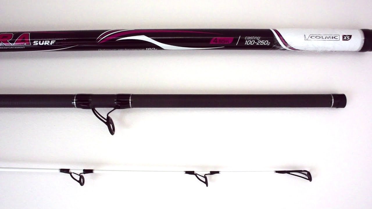 COLMIC VENTURA SURF 4.50m (100250g) 1222Kg Toray Carbon Surf Fishing Rods YouTube