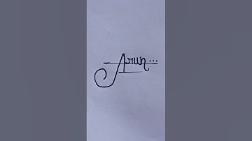 Arun Name cute signature styil 😘😘 #viral #ytshorts #youtubeshorts #signature #shortsfeed #shorts