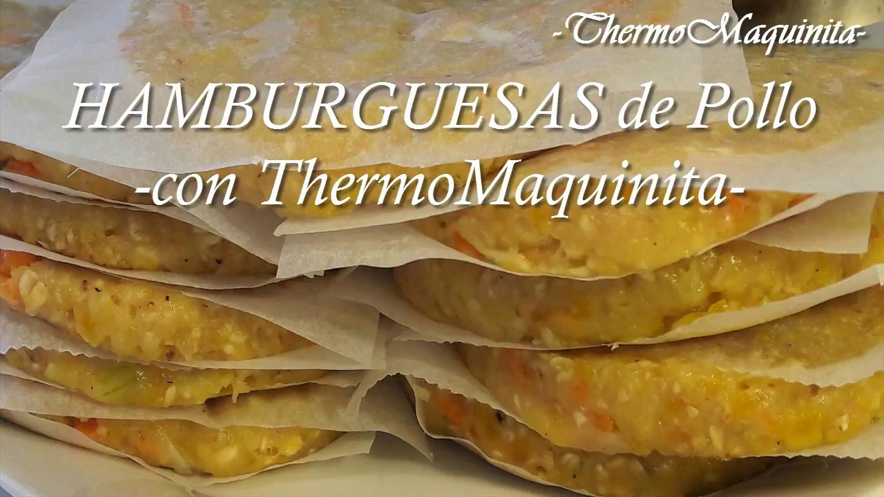 ¿Cómo se pueden preparar hamburguesas de pollo caseras utilizando la Thermomix de forma sencilla?
