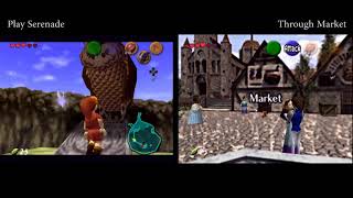 Comparison : Play Serenade Vs Through Market for OoT Randomizer