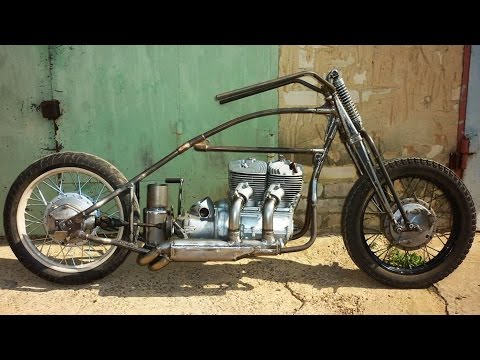 Самодельный 700-кубовый мотоцикл "Сам себе HENDERSON" (Motoartel.ru)