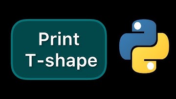 Python print T shape to console #Shorts