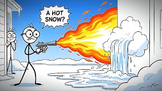 What if you used a flamethrower as a snowblower?