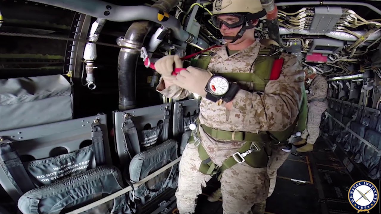 How Marines Perform a 'Double-Bag' Static Line Jump 