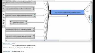 JProfiler's heap walker graph: Finding paths between selected instances (LowRes)