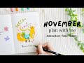 🐝 November Plan with Me - Adventure Time theme | Bullet Journal