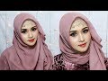 Tutorial Hijab Segi 4 Untuk Pesta