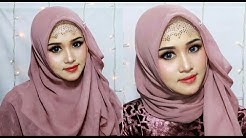 tutorial hijab segi empat pesta syar'i dan pesta simple - Durasi: 3.33. 