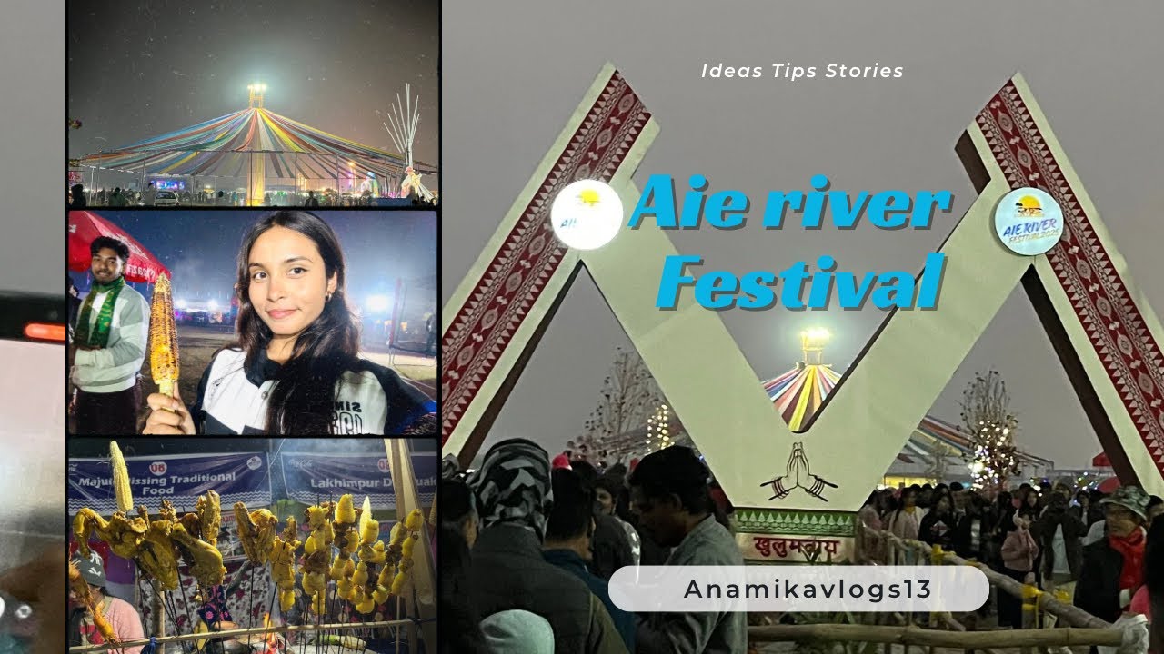Aie river festival in Hagrama bridge 🫶🏻||#chirang #assam #vlog #anamikavlogs