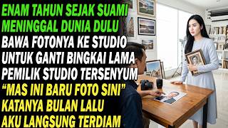 Download Lagu Enam tahun suami wafat, foto dibawa ganti bingkai. Pemilik studio berkata, “Ia baru foto bulan lalu”