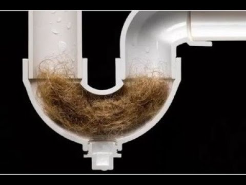 Как растворить волосы в трубе в домашних условиях