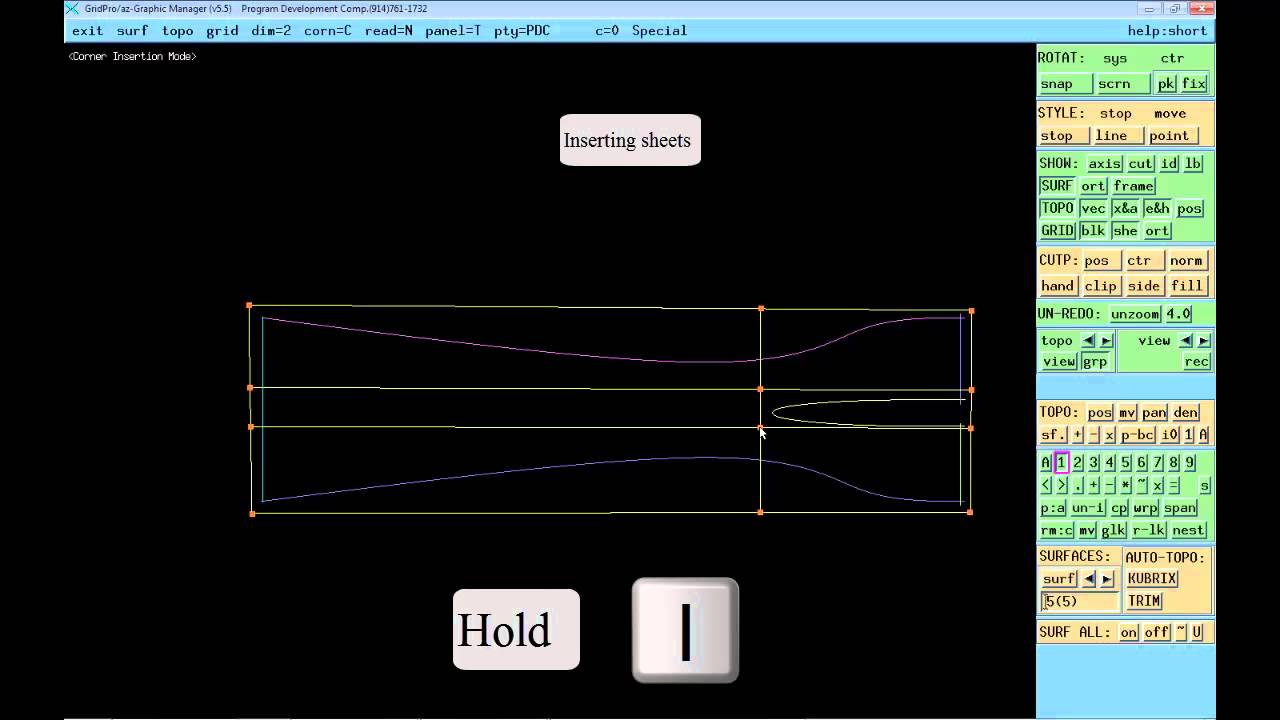 Y-exhaust-2D (Structured multiblock mesh)