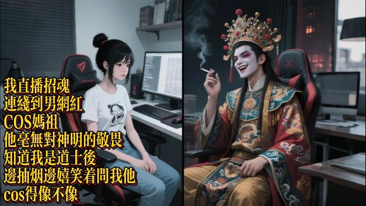 摳門大學生，第七集，我直播招魂，連線到男網紅COS媽祖，他毫無對神明的敬畏|恐怖動漫|懸疑動漫|虐心動漫