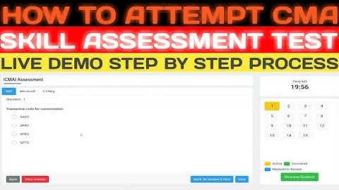 How To Give or Attempt CMA Skill Training Assessment Test | CMA SAP Training Online Test | CMA Exam