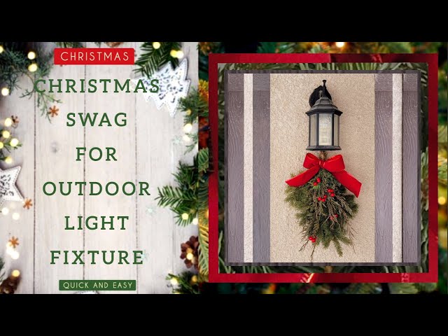 How to Decorate Outdoor Light Fixtures for Christmas: Bright Ideas