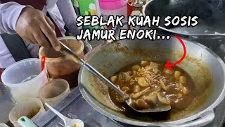 Seblak kuah sosis jamur enoki