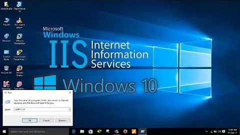 How to enable IIS services (Web Server )in windows 10